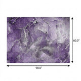 5' X 8' Purple And Lavender Abstract Shag Washable Area Rug With UV Protection - HomeRoots - Flyclothing LLC
