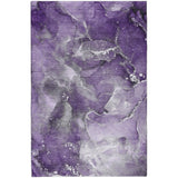 9' X 12' Purple And Lavender Abstract Shag Washable Area Rug With UV Protection - HomeRoots - Flyclothing LLC