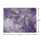 9' X 12' Purple And Lavender Abstract Shag Washable Area Rug With UV Protection - HomeRoots - Flyclothing LLC