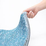 10' X 14' Blue And Denim Blue Geometric Shag Washable Area Rug With UV Protection - HomeRoots - Flyclothing LLC