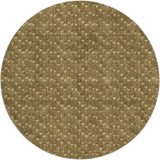 8' Brown And Beige Geometric Shag Washable Round Rug With UV Protection - HomeRoots - Flyclothing LLC