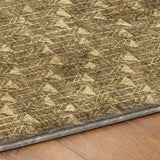 10' X 14' Brown And Beige Geometric Shag Washable Area Rug With UV Protection - HomeRoots - Flyclothing LLC