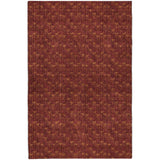 9' X 12' Burgundy And Gold Geometric Shag Washable Area Rug With UV Protection - HomeRoots - Flyclothing LLC