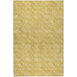 9' X 12' Gold And Beige Geometric Shag Washable Area Rug With UV Protection - HomeRoots - Flyclothing LLC