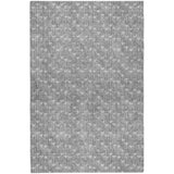 8' X 10' Gray And Silver Geometric Shag Washable Area Rug With UV Protection - HomeRoots - Flyclothing LLC