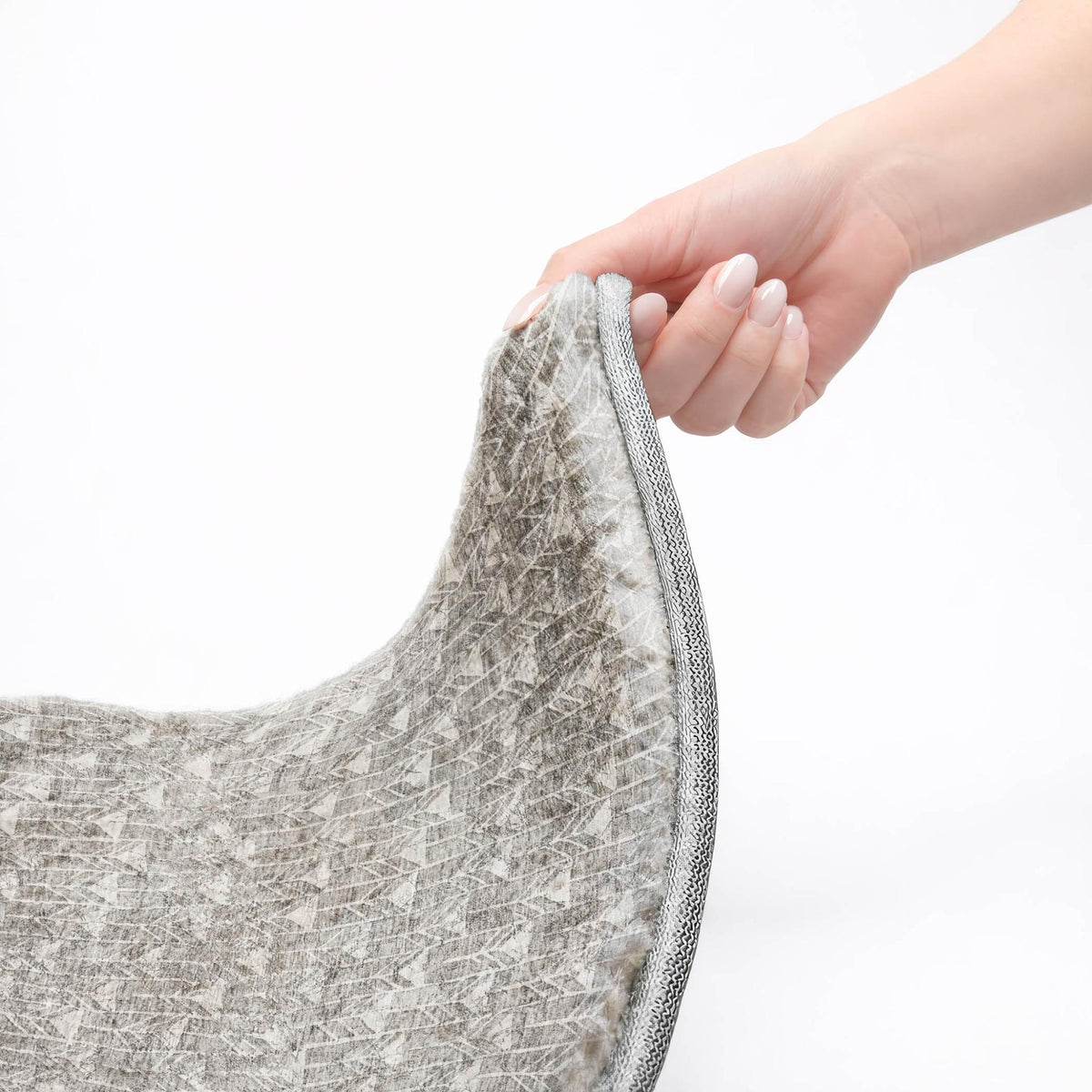 8' X 10' Gray And Silver Geometric Shag Washable Area Rug With UV Protection - HomeRoots - Flyclothing LLC