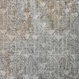 8' X 10' Gray And Silver Geometric Shag Washable Area Rug With UV Protection - HomeRoots - Flyclothing LLC