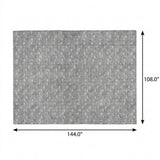 9' X 12' Gray And Silver Geometric Shag Washable Area Rug With UV Protection - HomeRoots - Flyclothing LLC