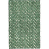 3' X 5' Green And Ivory Geometric Shag Washable Area Rug With UV Protection - HomeRoots - Flyclothing LLC