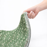 8' X 10' Green And Ivory Geometric Shag Washable Area Rug With UV Protection - HomeRoots - Flyclothing LLC