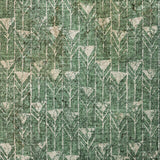 10' X 14' Green And Ivory Geometric Shag Washable Area Rug With UV Protection - HomeRoots - Flyclothing LLC