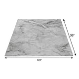 3' X 5' Gray And Silver Abstract Shag Washable Area Rug With UV Protection - HomeRoots - Flyclothing LLC