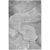 5' X 8' Gray And Silver Abstract Shag Washable Area Rug With UV Protection - HomeRoots - Flyclothing LLC