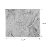 9' X 12' Gray And Silver Abstract Shag Washable Area Rug With UV Protection - HomeRoots - Flyclothing LLC