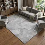 9' X 12' Gray And Silver Abstract Shag Washable Area Rug With UV Protection - HomeRoots - Flyclothing LLC