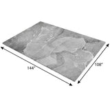 9' X 12' Gray And Silver Abstract Shag Washable Area Rug With UV Protection - HomeRoots - Flyclothing LLC
