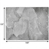 10' X 14' Gray And Silver Abstract Shag Washable Area Rug With UV Protection - HomeRoots - Flyclothing LLC