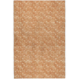 8' X 10' Salmon And Beige Geometric Shag Washable Area Rug With UV Protection - HomeRoots - Flyclothing LLC