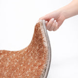 3' X 5' Terra Cotta And Beige Geometric Shag Washable Area Rug With UV Protection - HomeRoots - Flyclothing LLC