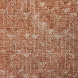 3' X 5' Terra Cotta And Beige Geometric Shag Washable Area Rug With UV Protection - HomeRoots - Flyclothing LLC