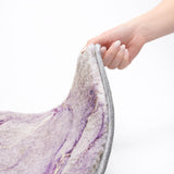 9' X 12' Purple And Plum Abstract Shag Washable Area Rug With UV Protection - HomeRoots - Flyclothing LLC