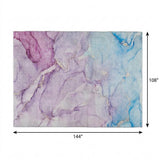 9' X 12' Purple And Plum Abstract Shag Washable Area Rug With UV Protection - HomeRoots - Flyclothing LLC