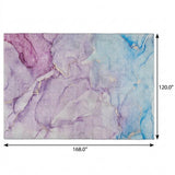 10' X 14' Purple And Plum Abstract Shag Washable Area Rug With UV Protection - HomeRoots - Flyclothing LLC