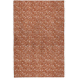 9' X 12' Terra Cotta And Beige Geometric Shag Washable Area Rug With UV Protection - HomeRoots - Flyclothing LLC