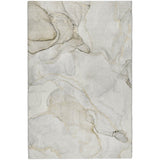 3' X 5' Beige And Taupe Abstract Shag Washable Area Rug With UV Protection - HomeRoots - Flyclothing LLC