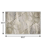 3' X 5' Beige And Taupe Abstract Shag Washable Area Rug With UV Protection - HomeRoots - Flyclothing LLC