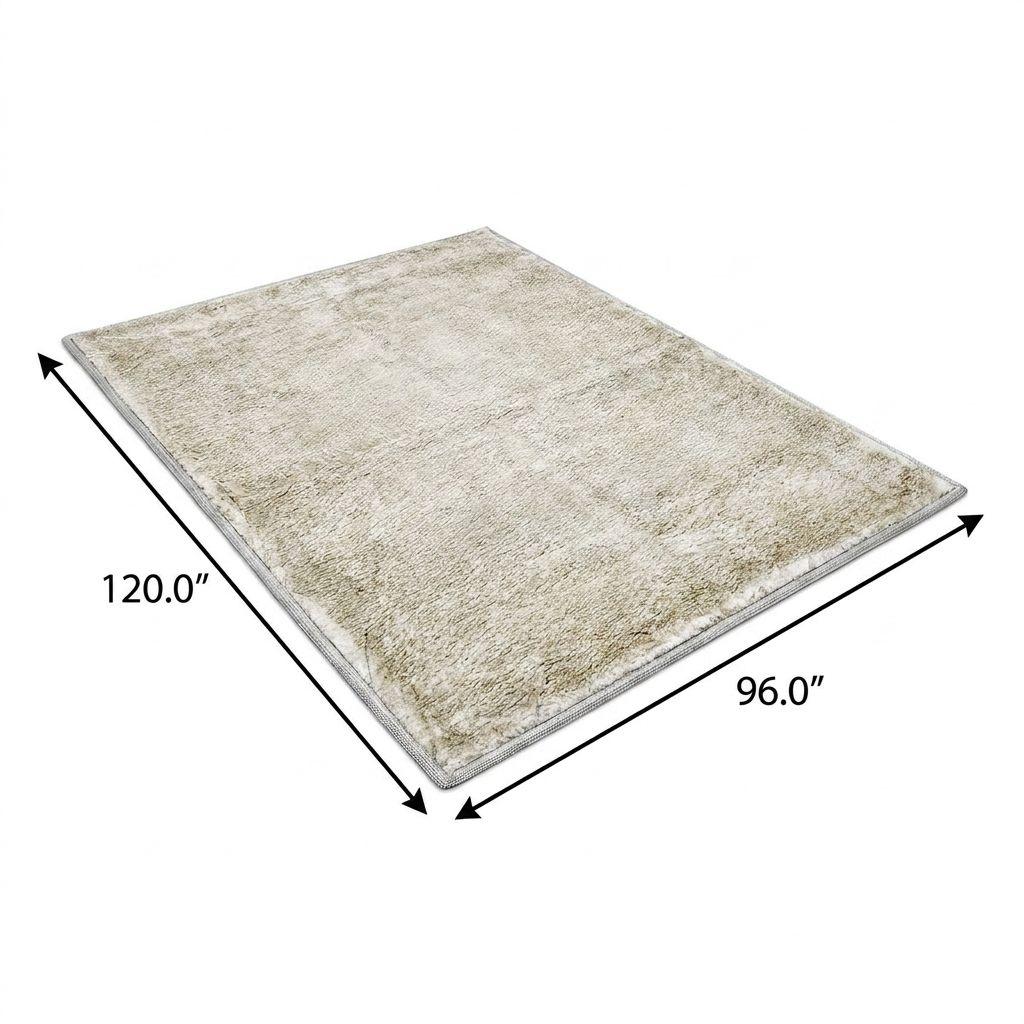 8' X 10' Beige And Taupe Abstract Shag Washable Area Rug With UV Protection - HomeRoots - Flyclothing LLC