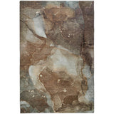 8' X 10' Brown And Chocolate Abstract Shag Washable Area Rug With UV Protection - HomeRoots - Flyclothing LLC