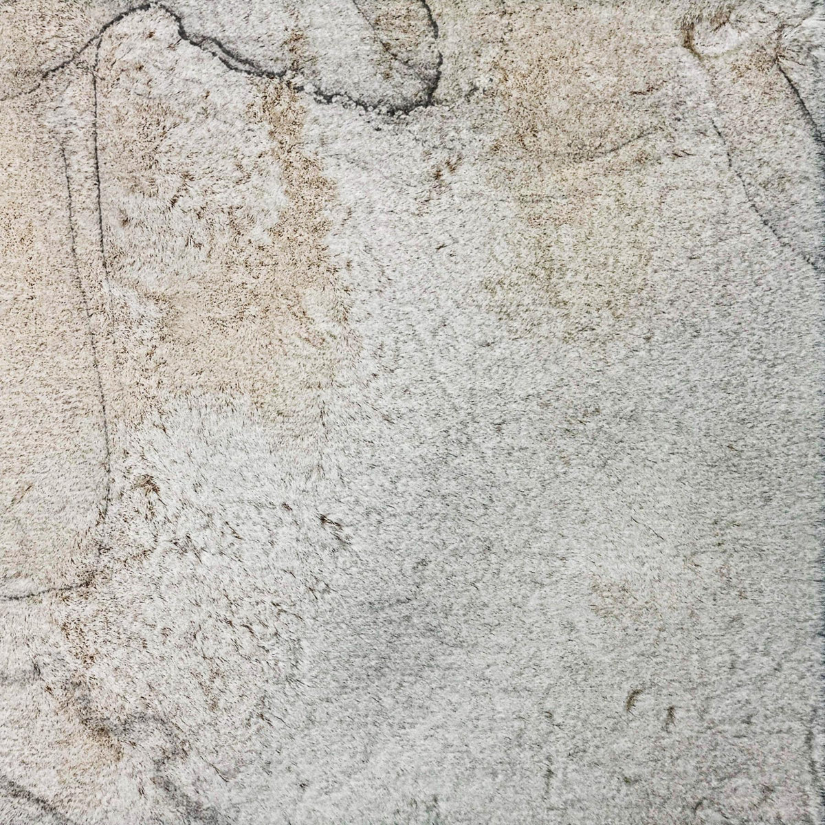 3' X 5' Silver And Gray Abstract Shag Washable Area Rug With UV Protection - HomeRoots - Flyclothing LLC