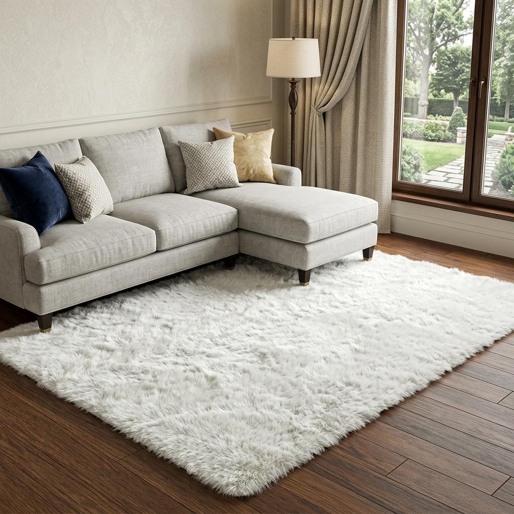 8' X 10' Silver And Gray Abstract Shag Washable Area Rug With UV Protection - HomeRoots - Flyclothing LLC