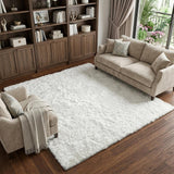 9' X 12' Silver And Gray Abstract Shag Washable Area Rug With UV Protection - HomeRoots - Flyclothing LLC