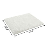 9' X 12' Silver And Gray Abstract Shag Washable Area Rug With UV Protection - HomeRoots - Flyclothing LLC