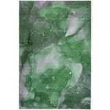 8' X 10' Emerald And Green Abstract Shag Washable Area Rug With UV Protection - HomeRoots - Flyclothing LLC