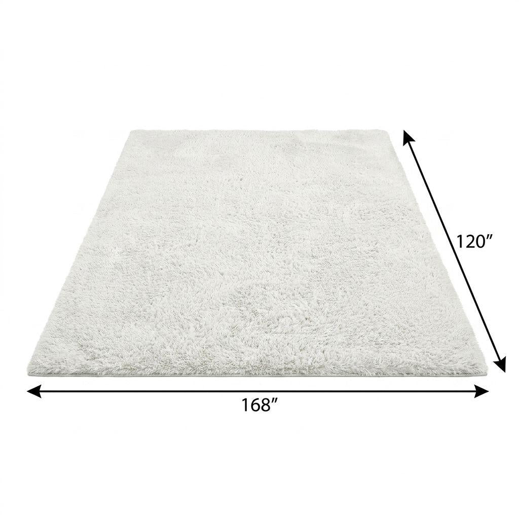 10' X 14' Silver And Gray Abstract Shag Washable Area Rug With UV Protection - HomeRoots - Flyclothing LLC