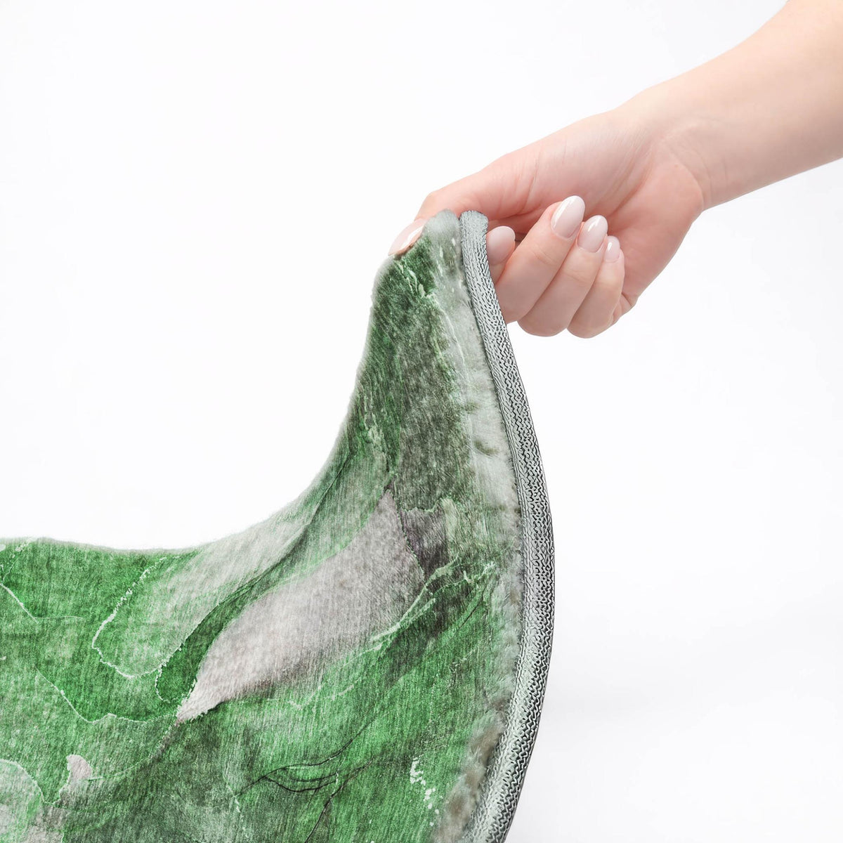 9' X 12' Emerald And Green Abstract Shag Washable Area Rug With UV Protection - HomeRoots - Flyclothing LLC
