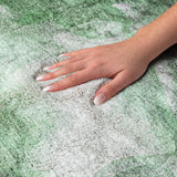 9' X 12' Emerald And Green Abstract Shag Washable Area Rug With UV Protection - HomeRoots - Flyclothing LLC