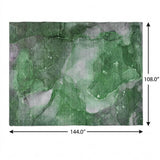 9' X 12' Emerald And Green Abstract Shag Washable Area Rug With UV Protection - HomeRoots - Flyclothing LLC