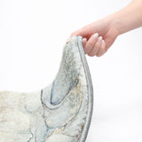5' X 8' Sky Blue And Blue Abstract Shag Washable Area Rug With UV Protection - HomeRoots - Flyclothing LLC