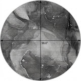 8' Gray And Charcoal Abstract Shag Washable Round Rug With UV Protection - HomeRoots - Flyclothing LLC