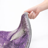 5' X 8' Purple And Gray Abstract Shag Washable Area Rug With UV Protection - HomeRoots - Flyclothing LLC