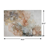 5' X 8' Beige And Gray Abstract Shag Washable Area Rug With UV Protection - HomeRoots - Flyclothing LLC
