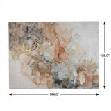 9' X 12' Beige And Gray Abstract Shag Washable Area Rug With UV Protection - HomeRoots - Flyclothing LLC