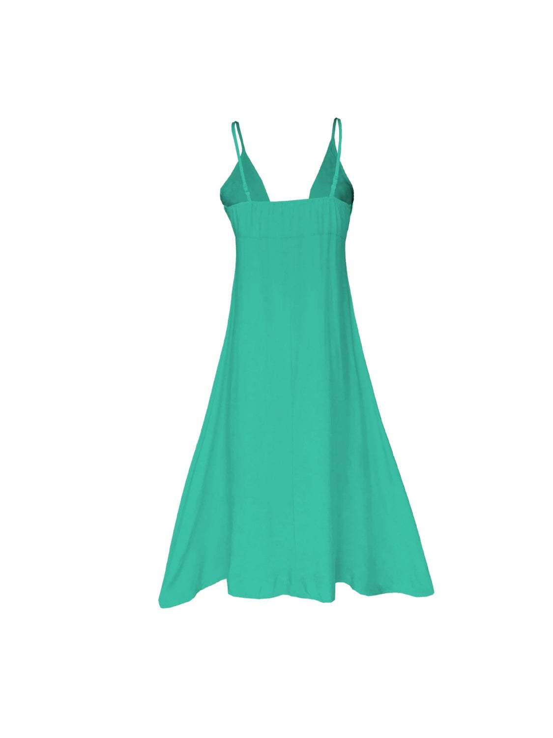 Buttoned Plunge Midi Cami Dress - Trendsi - Flyclothing LLC