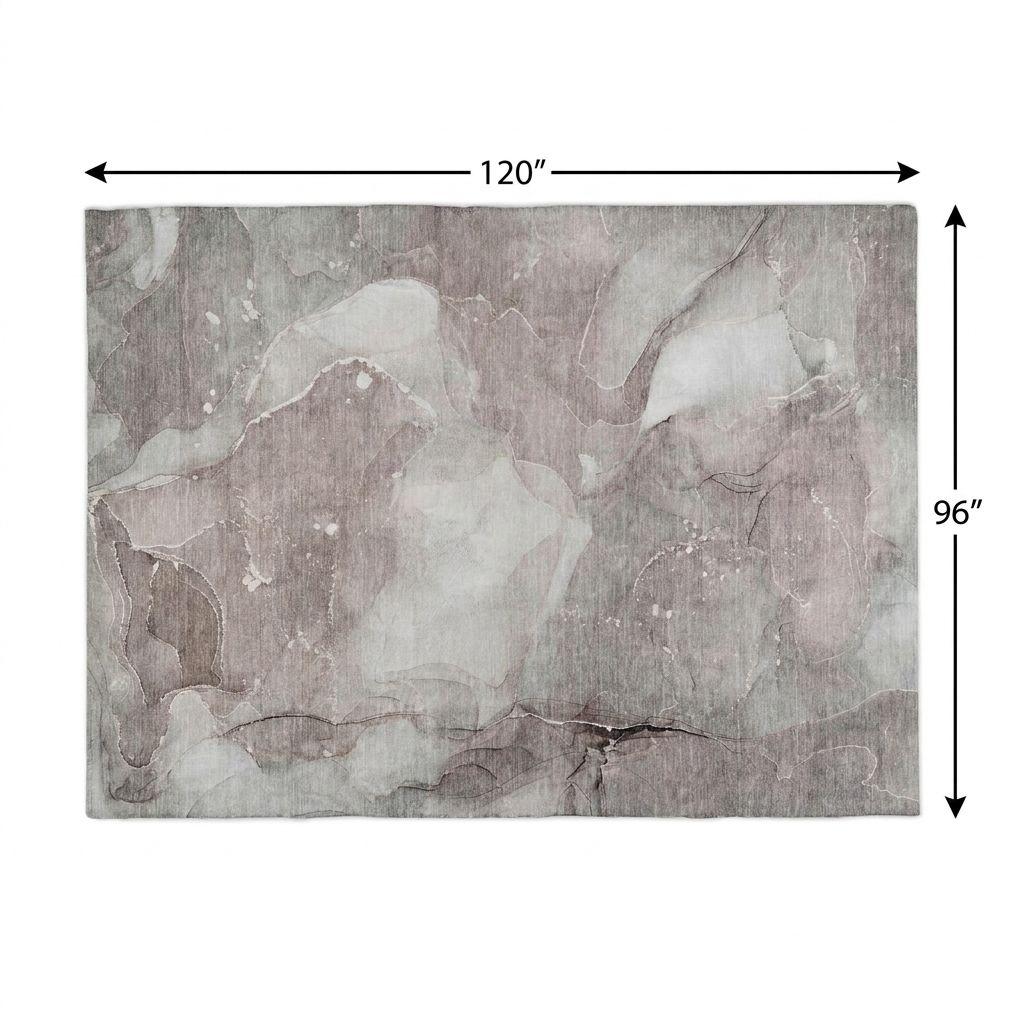 8' X 10' Taupe And Gray Abstract Shag Washable Area Rug With UV Protection - HomeRoots - Flyclothing LLC