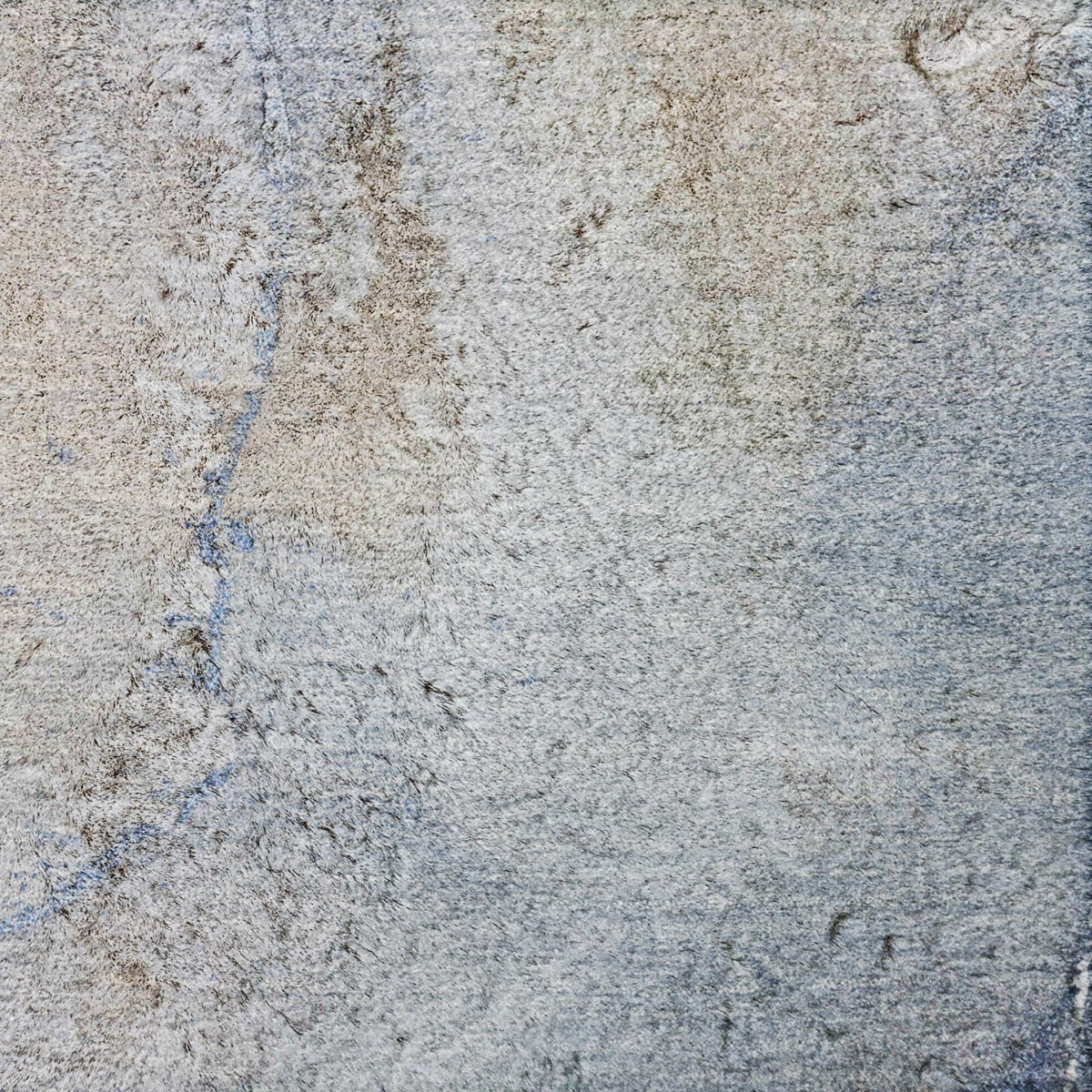 5' X 8' Blue And Denim Blue Abstract Shag Washable Area Rug With UV Protection - HomeRoots - Flyclothing LLC