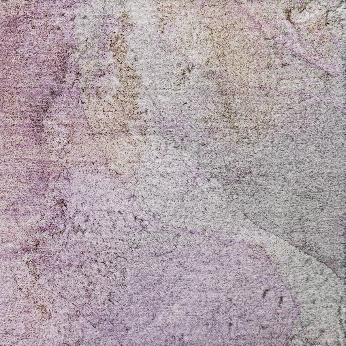 5' X 8' Lilac And Purple Abstract Shag Washable Area Rug With UV Protection - HomeRoots - Flyclothing LLC